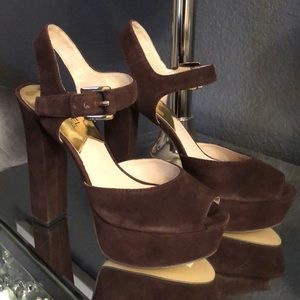 COPY - MICHAEL Michael Kors London Brown Platform Sandal